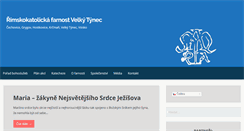 Desktop Screenshot of farnostvelkytynec.cz