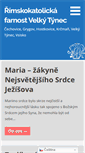 Mobile Screenshot of farnostvelkytynec.cz